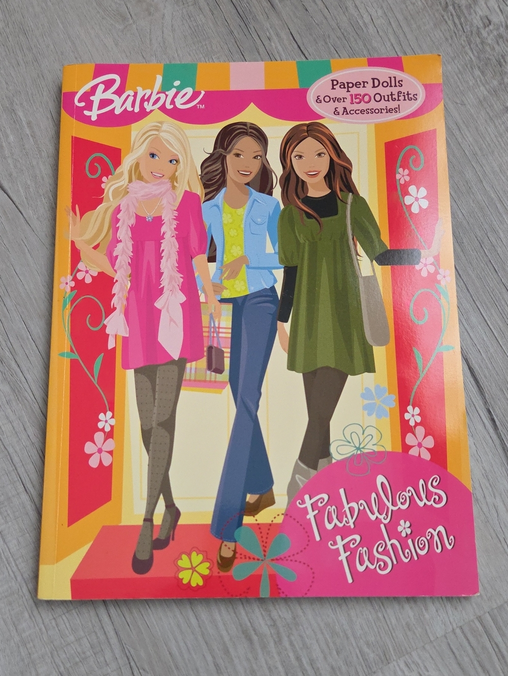 Barbie Colorful Fashion Paper Dolls- Fabulous Fashion 2008